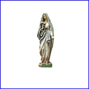 Elegante Mutter Maria dekorative Statue - bezaubernde 12,25 Zoll Figur mit Lilien - Bild 1 von 6