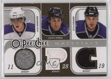 2008 O-Pee-Chee Triple Materials Anze Kopitar Jarret Stoll Kyle Calder #3M-CSK