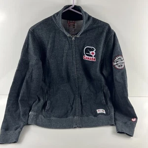 Hudson's Bay 2014 Olympic Team Womens Jacket Canada M Full Zip Beaver Maple Leaf - Picture 1 of 17