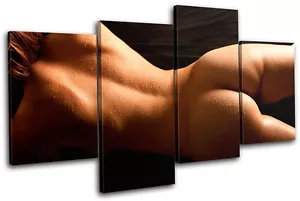 Sexy Female NUDES Erotic MULTI CANVAS WALL ART Picture Print VA - Picture 1 of 1