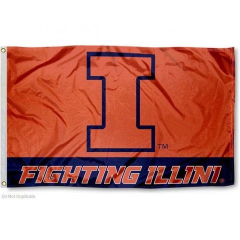 Illinois Fighting Illini BSI 3x5 Team Flag [NEW] NCAA House Banner Fan Yard Cover