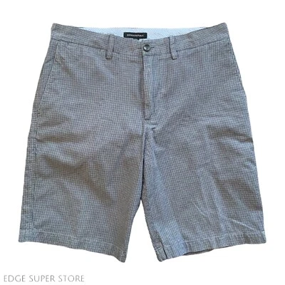 Шорты Banana Republic темно-серые клетчатые повседневные подпоясанные 11 дюймов по внутреннему шву размер 32 - Изображение 1 из 4