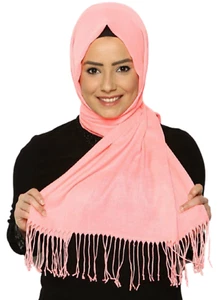 Al Ameera Hijab-Islamic-Solid-Pashmina-Hijab-Scarf-Head-Cover size 70cmx200cm - Picture 1 of 35