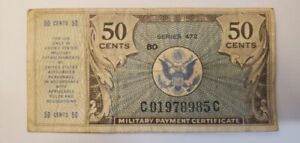 U. S. Military Payment Certificate, Series 472 50 cents, Issued 1948-1951