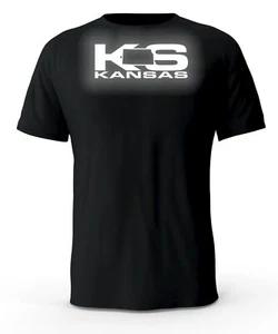 Kansas KS State Reflective Logo Black T-Shirt - Picture 1 of 3