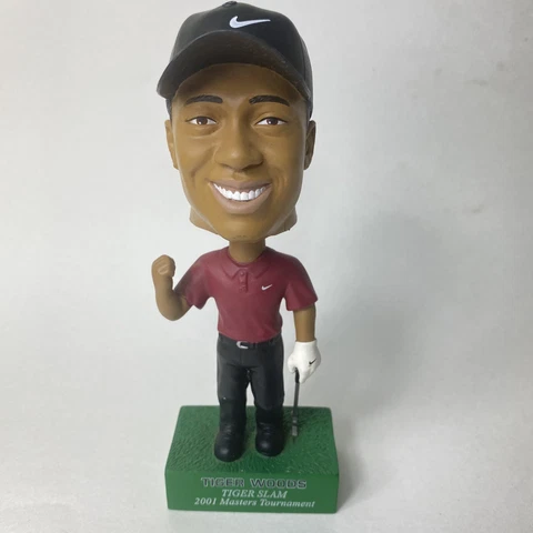 Tiger Woods Tiger Slam 2001 Masters Tour Bobblehead #4 of 4 Upper Deck Company Cover