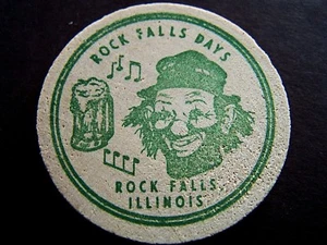 1982 ROCK FALLS DAYS WOODEN NICKEL BEER TOKEN - Picture 1 of 2