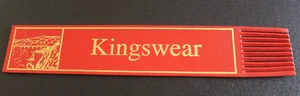 Kingswear Vintage rotes Leder Lesezeichen - Bild 1 von 3