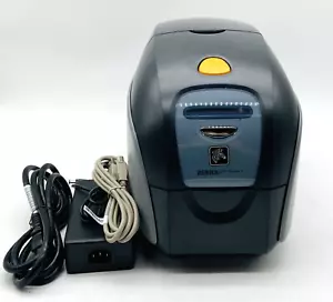 ZEBRA ZXP SERIE 1 USB ID KARTE THERMODRUCKER MIT PWR ADPTER & KABEL & USB-KABEL - Bild 1 von 10