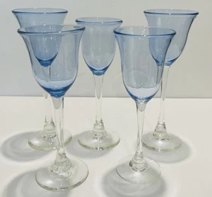 Vintage 5er Set CHARLES CORREL STUDIO BLOWN ART WEINGLÄSER verschiedene Größen - Bild 1 von 5