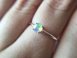 Opal Ring 925 Sterling Silver Ring Handmade Ring Worry Ring All Size BM-735 - Picture 1 of 3