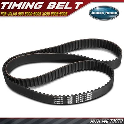 1x Engine Timing Belt for Volvo S80 2000-2005 XC90 2003-2005 GAS DOHC 146 Tooth - Image 1 of 4