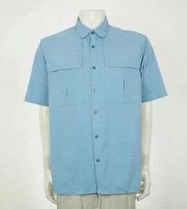 Orvis Open Air Caster Hemd Herren Large blau Angeln Button Down belüftet Outdoor - Bild 1 von 5