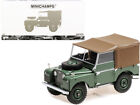 1949 Land Rover RHD (Right Hand Drive) Green with Brown Canopy 1/18 Diecast Mode