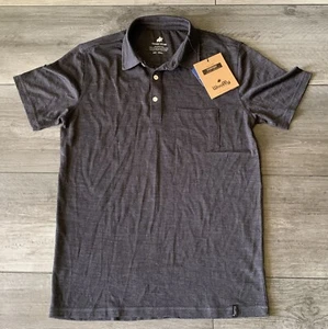 Woolly 100% Merino Wool Charcoal Gray Polo Shirt Men Size Small NEW - Picture 1 of 6