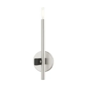 Lighting 1 Light Brushed Nickel ADA Single Sconce, 5.13 x 14 - Picture 1 of 8