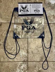 2024 PGA Championship Valhalla Golf 10”x10” Clear Security Check Tote Bag New - Picture 1 of 5