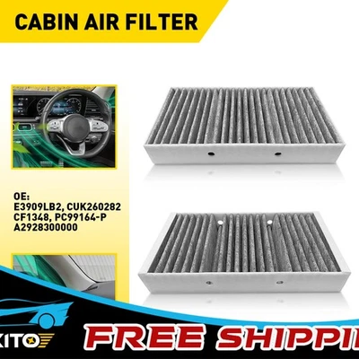 for Mercedes-Benz GL450 ML250 GL550 ML550 2x Carbon Cabin Activated Air Filter - Image 1 of 4