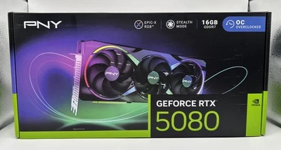 PNY NVIDIA GeForce RTX 5080 Graphic Card - 16 GB GDDR7 - Image 1 of 4