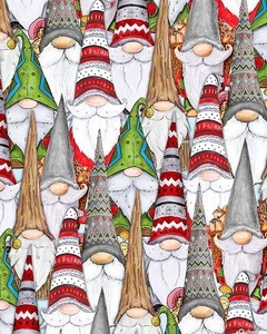 Feiertag Wichtel große Hüte, Fat Quarter 18" x 21", machen etwas Spaß. - Bild 1 von 1