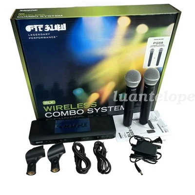 Sistema de micrófono inalámbrico de mano viene con 2 micrófonos BLX288 / PG58 CA STOCK Foto 1 de 4