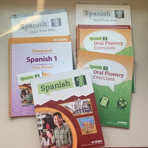 Abeka Spanish 1 Language Arts Series Book 2022 Student Workbook & Teacher Keys - Picture 1 of 9