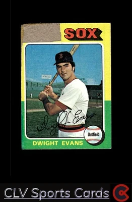 Dwight Evans Topps Set-Break Poor Boston Red Sox CLV - Image 1 of 2
