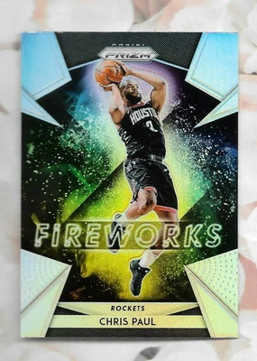 CHRIS PAUL 2018-19 PANINI PRIZM REFRACTOR FUEGOS ARTIFICIALES INSERTO PLATEADO #15 ¡ESTRELLA!! Foto 1 de 2