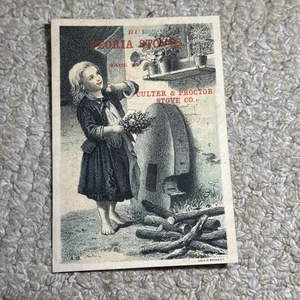 Cutler & Proctor Stove Co Trade Card-Peoria Stoves-Peoria, IL.  U357 - Picture 1 of 2