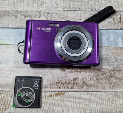Polaroid iS626 720p Digital Camera Purple Untested  No Charger - Image 1 of 4