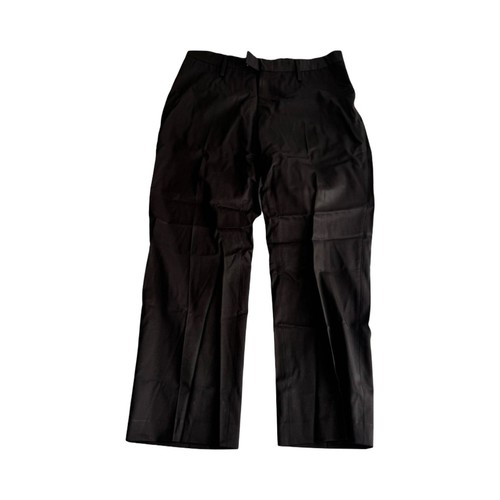 Gucci pantalone nero largo pantalone misto lana 34x28