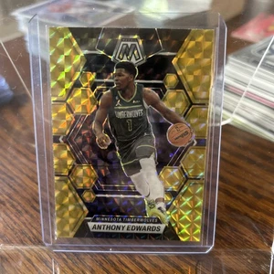 2022-23 Panini Mosaic #26 Anthony Edwards Reactive Yellow Minnesota Timberwolves - Bild 1 von 2