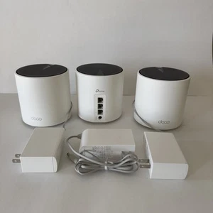 TP-Link Deco X55 AX3000 WiFi 6 Mesh System 3 Pack White. ***MINT*** - Picture 1 of 5