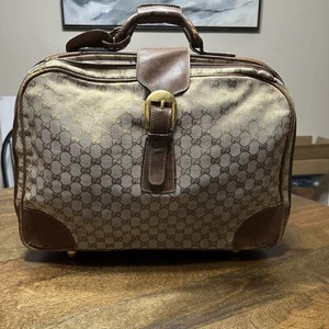 Vintage 60er Gucci Koffer Reisetasche Monogramm - Bild 1 von 21