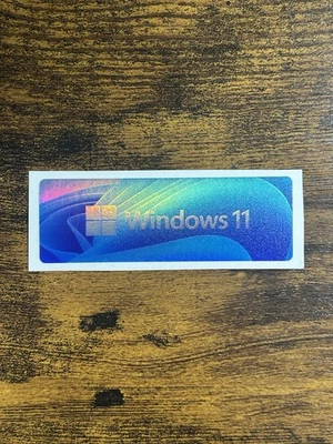 1x Windows 11 Holographic Desktop / Laptop sticker label (NEW) - Image 1 of 2