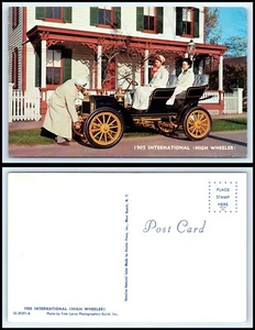 Vintage Automobile / Car 1905 International (High Wheeler) Postcard -N24 - Picture 1 of 1