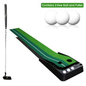 Golf Puttingmatte putting matte Drei Bälle setzen Bereich Golf Übungsmatte 2.5m - Bild 1 von 11