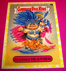 2021 Garbage Pail Kids Go On Vacation "FEATHER HEATHER" #71a Yellow Border - Picture 1 of 1