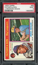 1976 Topps #69 JIM/MIKE HEGAN FS PSA 9 16635605