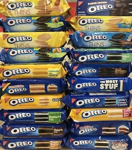 NABISCO OREO CHOCOLATE GOLDEN THINS VARIETY FLAVORED SANDWICH COOKIES LIMITED - Picture 1 of 22