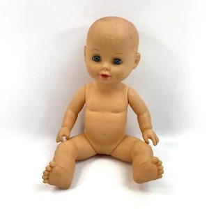 Cititoys T13 1993 Plastik süß Mädchen Baby Puppe blaue Augen Sammlerstück - Bild 1 von 11