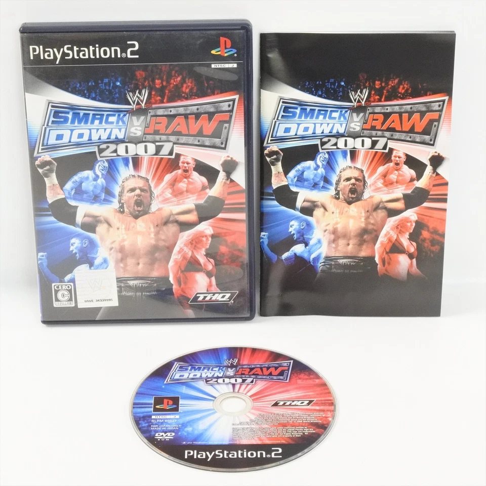 WWE 2007 SmackDown vs Raw PS2 Playstation 2 For JP System ccc p2 - Image 1 of 3