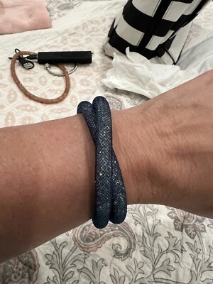 Pulsera Swarovski 5184789 Stardust doble envoltura para mujer, 15-3/4" Foto 1 de 2