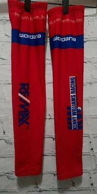 Calentadores de piernas de ciclismo Giordana rojos talla XL B11 Foto 1 de 4