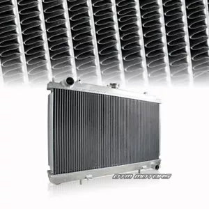 Radiador de aluminio de doble núcleo para transmisión manual del motor Nissan 240SX KA 95-98 - Imagen 1 de 2