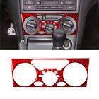 For Toyota Celica 2000-2005 Red Carbon Fiber Interior Climate Control Cover Trim