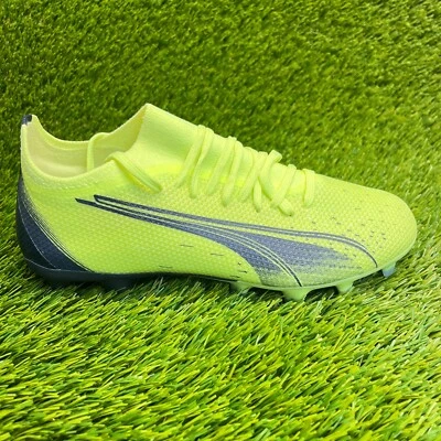 Puma Ultra Match FG/AG Womens Size 7 Green Athletic Outdoor Soccer Cleats Shoes - Image 1 of 4