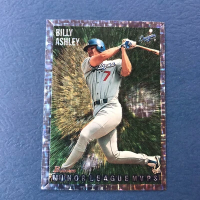 1995 BOWMAN #223 BILLY ASHLEY - M.L. MVP - SILVER FOIL - DODGERS - MINT - Image 1 of 2