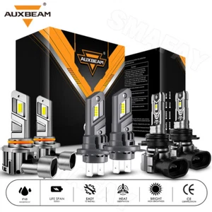 AUXBEAM CANBUS LED Headlight Hi/Lo Fog Light 6500K For Subaru Legacy 2008 2009 - Picture 1 of 12