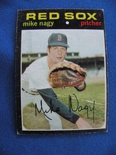 1971 Topps Baseball Cards Mike Nagy Boston Red Sox #363